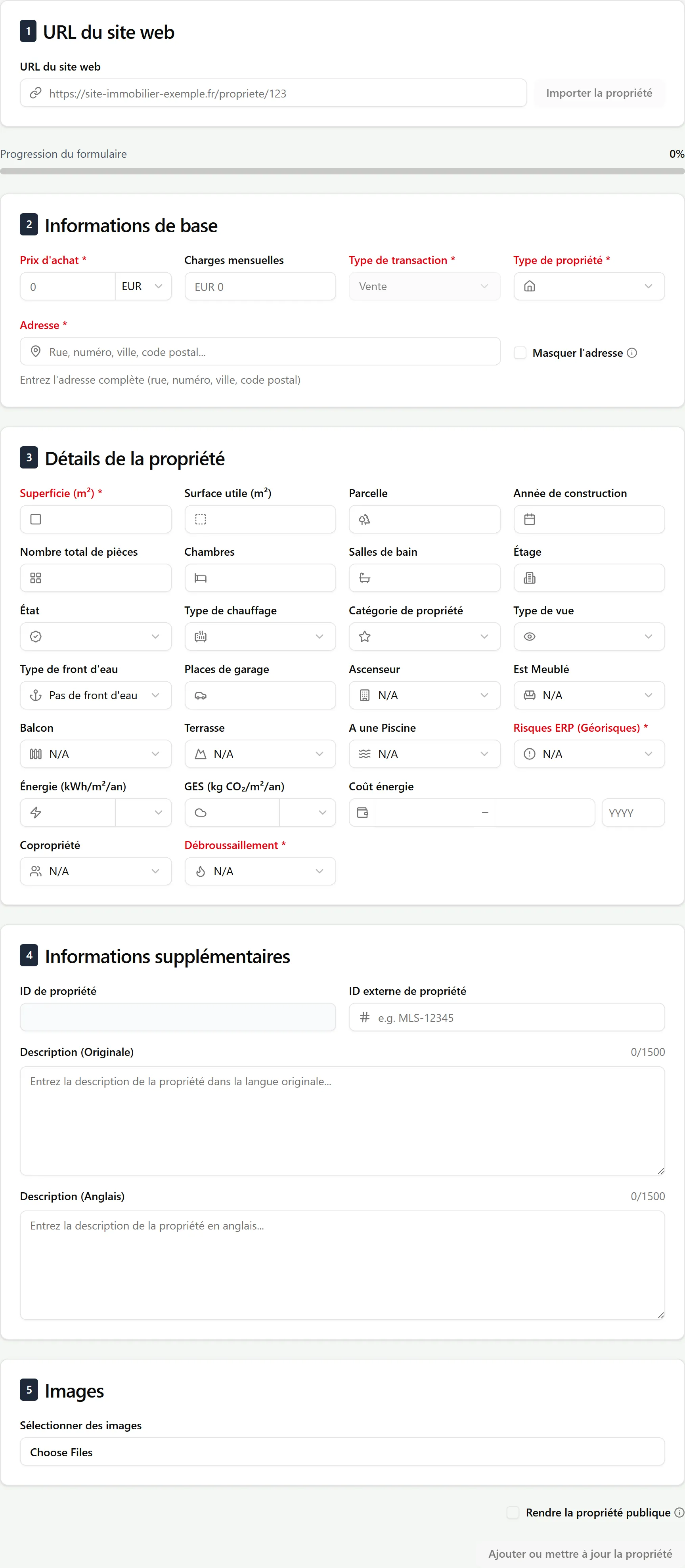 Ajouter une Propriété
